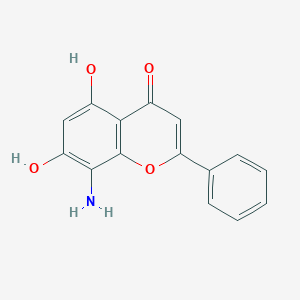 B128010 8-Amino-5,7-dihydroxy-2-phenylchromen-4-one CAS No. 152969-73-8
