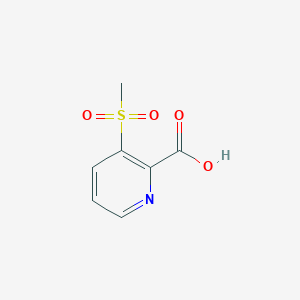 molecular formula C7H7NO4S B1280101 3-(甲基磺酰基)吡啶-2-甲酸 CAS No. 61830-06-6