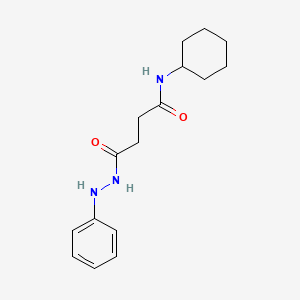 Butanoic acid, 4-(cyclohexylamino)-4-oxo-, 2-phenylhydrazide