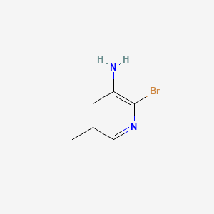 molecular formula C6H7BrN2 B1280106 3-Amino-2-bromo-5-methylpyridine CAS No. 34552-14-2