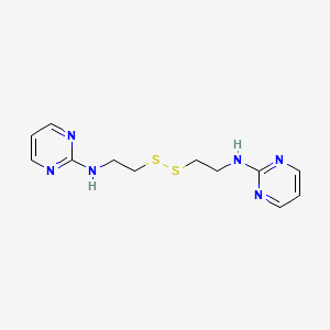 N-(2-((2-(2-Pyrimidinylamino)ethyl)dithio)ethyl)-2-pyrimidinamine