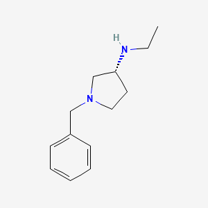 molecular formula C13H20N2 B1280109 (3R)-(-)-1-Benzyl-3-(ethylamino)pyrrolidine CAS No. 376591-05-8