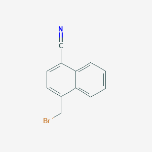 molecular formula C12H8BrN B1280117 4-(Bromomethyl)naphthalene-1-carbonitrile CAS No. 41014-20-4