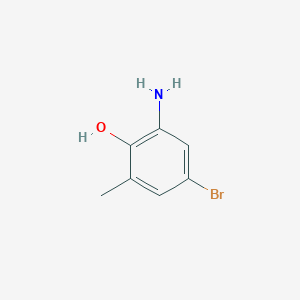 molecular formula C7H8BrNO B1280136 2-氨基-4-溴-6-甲基苯酚 CAS No. 343269-52-3