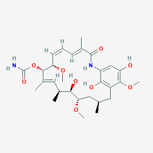 [(4E,6Z,8S,9S,10E,12S,13R,14S,16R)-13,20,22-trihydroxy-8,14,19-trimethoxy-4,10,12,16-tetramethyl-3-oxo-2-azabicyclo[16.3.1]docosa-1(21),4,6,10,18(22),19-hexaen-9-yl] carbamate