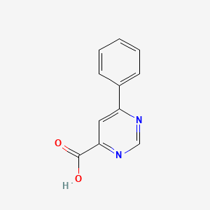 molecular formula C11H8N2O2 B1280147 6-苯基嘧啶-4-甲酸 CAS No. 28668-32-8