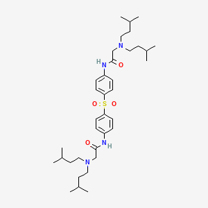 Acetamide, N,N'-(sulfonylbis(4,1-phenylene))bis(2-(bis(3-methylbutyl)amino)-