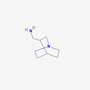 molecular formula C8H16N2 B1280166 {1-氮杂双环[2.2.2]辛烷-3-基}甲胺 CAS No. 75936-99-1