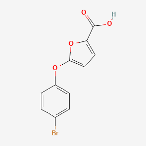 molecular formula C11H7BrO4 B1280174 5-(4-溴苯氧基)呋喃-2-羧酸 CAS No. 73420-68-5
