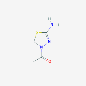 molecular formula C4H7N3OS B1280175 1-(5-氨基-2,3-二氢-1,3,4-噻二唑-3-基)乙烷-1-酮 CAS No. 72926-04-6