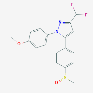 B128018 3-(Difluoromethyl)-1-(4-methoxyphenyl)-5-(4-(methylsulfinyl)phenyl)pyrazole CAS No. 151506-44-4