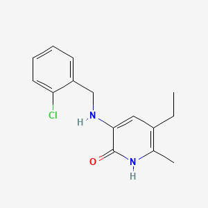 2(1H)-Pyridinone, 3-(((2-chlorophenyl)methyl)amino)-5-ethyl-6-methyl-