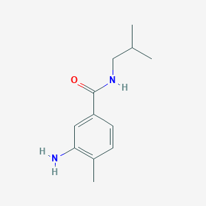 molecular formula C12H18N2O B1280181 3-氨基-N-异丁基-4-甲基苯甲酰胺 CAS No. 76765-64-5
