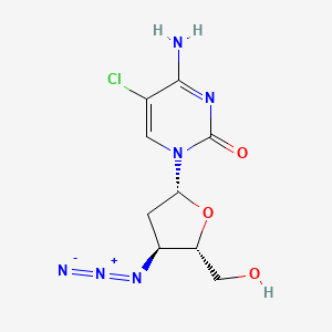 Cytidine, 3'-azido-5-chloro-2',3'-dideoxy-