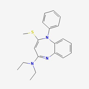 N,N-Diethyl-2-(methylthio)-1-phenyl-1H-1,5-benzodiazepin-4-amine