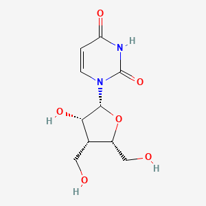 2,4(1H,3H)-Pyrimidinedione, 1-(3-deoxy-3-(hydroxymethyl)-beta-D-lyxofuranosyl)-