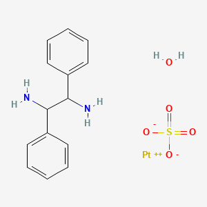 Platinum, aqua(1,2-diphenyl-1,2-ethanediamine-N,N')(sulfato(2-)-O)-, (SP-4-4-(R*,S*))-