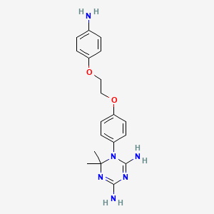 1,3,5-Triazine-2,4-diamine, 1-(4-(2-(4-aminophenoxy)ethoxy)phenyl)-1,6-dihydro-6,6-dimethyl-