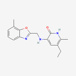 3-((7-Methyl-Benzoxazol-2-ylmethyl)amino)-5-ethyl-6-methlpyridin-2(1H)-one