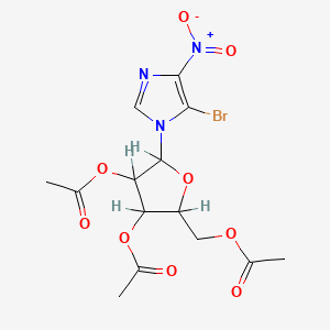 1H-Imidazole, 5-bromo-4-nitro-1-(2,3,5-tri-O-acetylpentofuranosyl)-