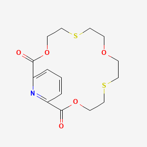 3,9,15-Trioxa-6,12-dithia-21-azabicyclo(15.3.1)henicosa-1(21),17,19-triene-2,16-dione