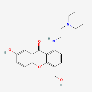 1-((2-(Diethylamino)ethyl)amino)-7-hydroxy-4-(hydroxymethyl)-9H-xanthen-9-one