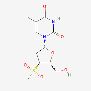 Thymidine, 3'-deoxy-3'-(methylsulfonyl)-