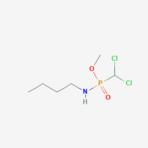 Phosphonamidic acid, N-butyl-P-(dichloromethyl)-, methyl ester