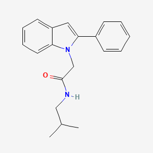 N-(2-Methylpropyl)-2-phenyl-1H-indole-1-acetamide