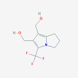 [5-(Trifluoromethyl)-2,3-dihydro-1H-pyrrolizine-6,7-diyl]dimethanol