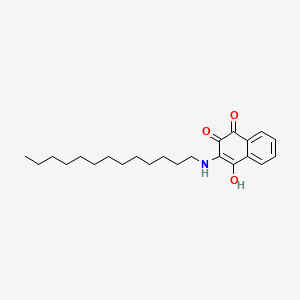 2-Hydroxy-3-(tridecylamino)naphthoquinone