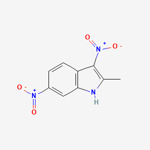 3,6-Bis(hydroxy(oxido)amino)-2-methyl-1H-indole