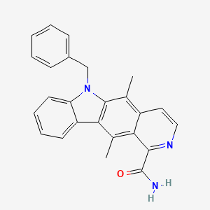 6-Benzyl-5,11-dimethyl-6H-pyrido(4,3-b)carbazole-1-carboxamide