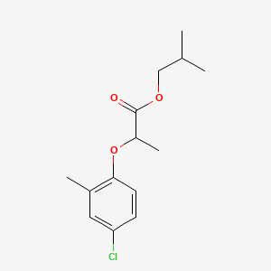 molecular formula C14H19ClO3 B12803006 Isobutyl 2-(4-chloro-2-methylphenoxy)propionate CAS No. 84332-89-8