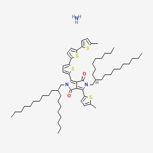 3-(5-{5'-methyl-[2,2'-bithiophen]-5-yl}thiophen-2-yl)-6-(5-methylthiophen-2-yl)-2,5-bis(2-octyldodecyl)-1H,2H,4H,5H-pyrrolo[3,4-c]pyrrole-1,4-dione amine