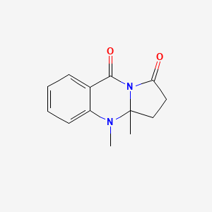 3a,4-Dimethyl-2,3,3a,4-tetrahydropyrrolo(2,1-b)quinazoline-1,9-dione