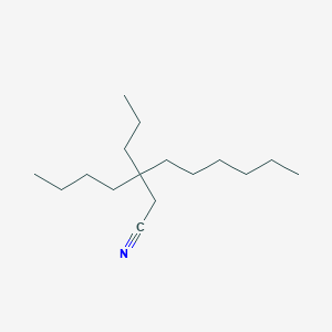 3-Butyl-3-propylnonanenitrile