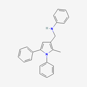 1H-Pyrrole-3-methanamine, 2-methyl-N,1,5-triphenyl-