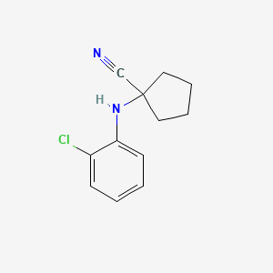 1-(2-Chloroanilino)cyclopentane-1-carbonitrile