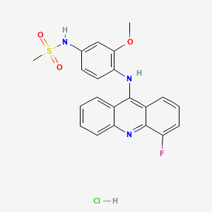 Methanesulfonamide, N-(4-((4-fluoro-9-acridinyl)amino)-3-methoxyphenyl)-, monohydrochloride