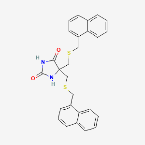 5,5-Bis(((1-naphthylmethyl)thio)methyl)-2,4-imidazolidinedione