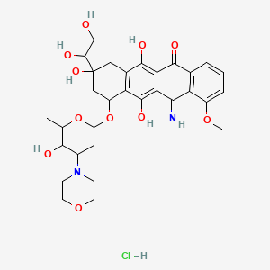 3'-deamino-3'-(4-morpholinyl)-12-imino-13-dihydroadriamycin Hydrochloride