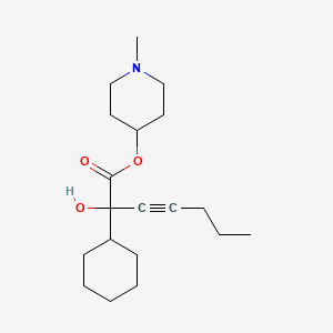 1-Methyl-4-piperidyl cyclohexyl(4-methyl-1-butynyl)glycolate