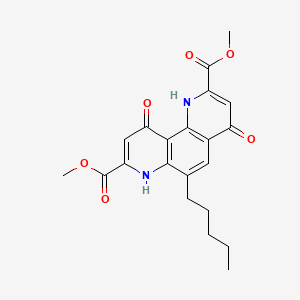 1,7-Phenanthroline-2,8-dicarboxylic acid, 1,4,7,10-tetrahydro-4,10-dioxo-6-pentyl-, dimethyl ester