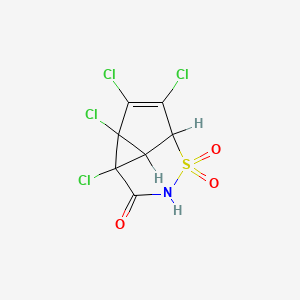 1,2,2a,2b-Tetrachloro-2a,2b,5a,5b-tetrahydro-5-thia-4-azacyclopropa(cd)inden-3(4H)-one 5,5-dioxide