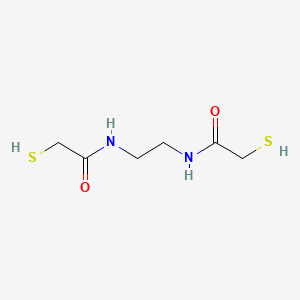 molecular formula C6H12N2O2S2 B12803397 Ethylene bis mercaptoacetamide CAS No. 692-93-3