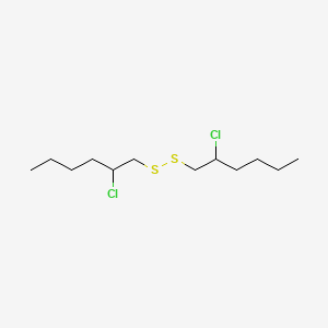 molecular formula C12H24Cl2S2 B12803465 Disulfide, bis(2-chlorohexyl) CAS No. 70776-27-1