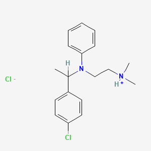 Ethylenediamine, N-(p-chloro-alpha-methylbenzyl)-N',N'-dimethyl-N-phenyl-, hydrochloride