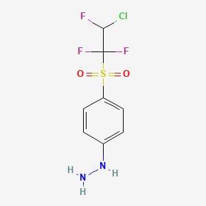 [4-(2-Chloro-1,1,2-trifluoroethyl)sulfonylphenyl]hydrazine