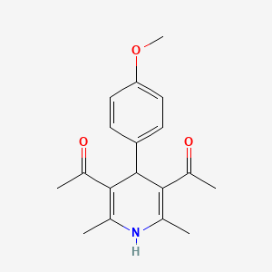 Ethanone, 1,1'-(1,4-dihydro-4-(4-methoxyphenyl)-2,6-dimethyl-3,5-pyridinediyl)bis-